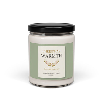 Candela profumata di soia Christmas Warmth - Barattolo per aromaterapia natalizia da 9 once
