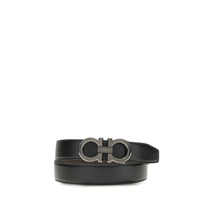 Black Leather Regular Belt
