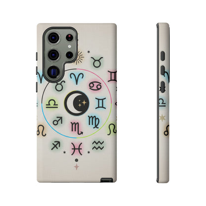 Coque de téléphone Astrologie — Motif Croissant de Lune et Constellation d'Étoiles