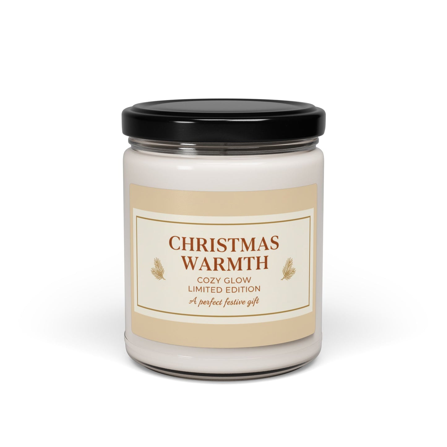 Candela profumata di soia Christmas Warmth da 9 once — Candela natalizia Cozy Glow