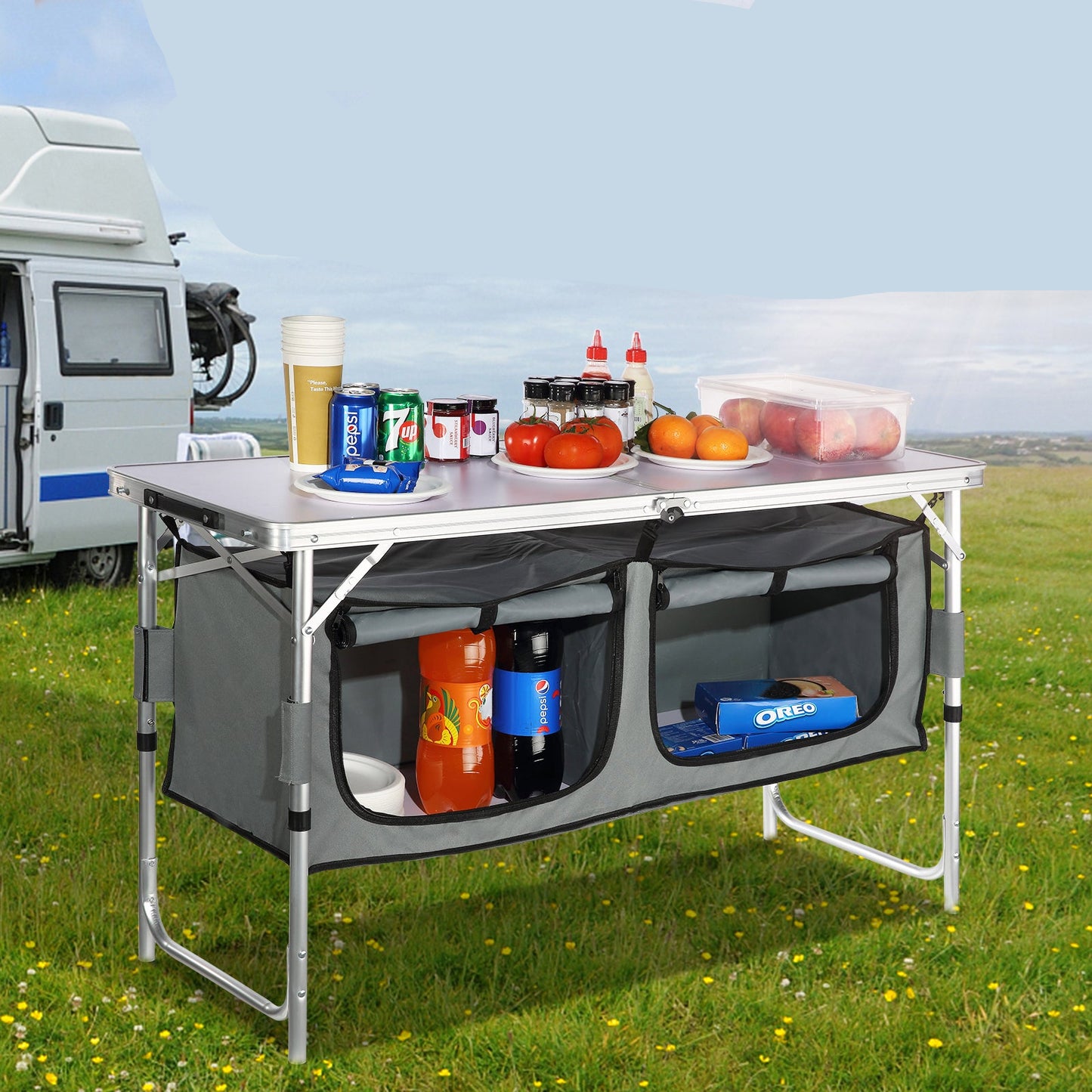 Table de camping pliante