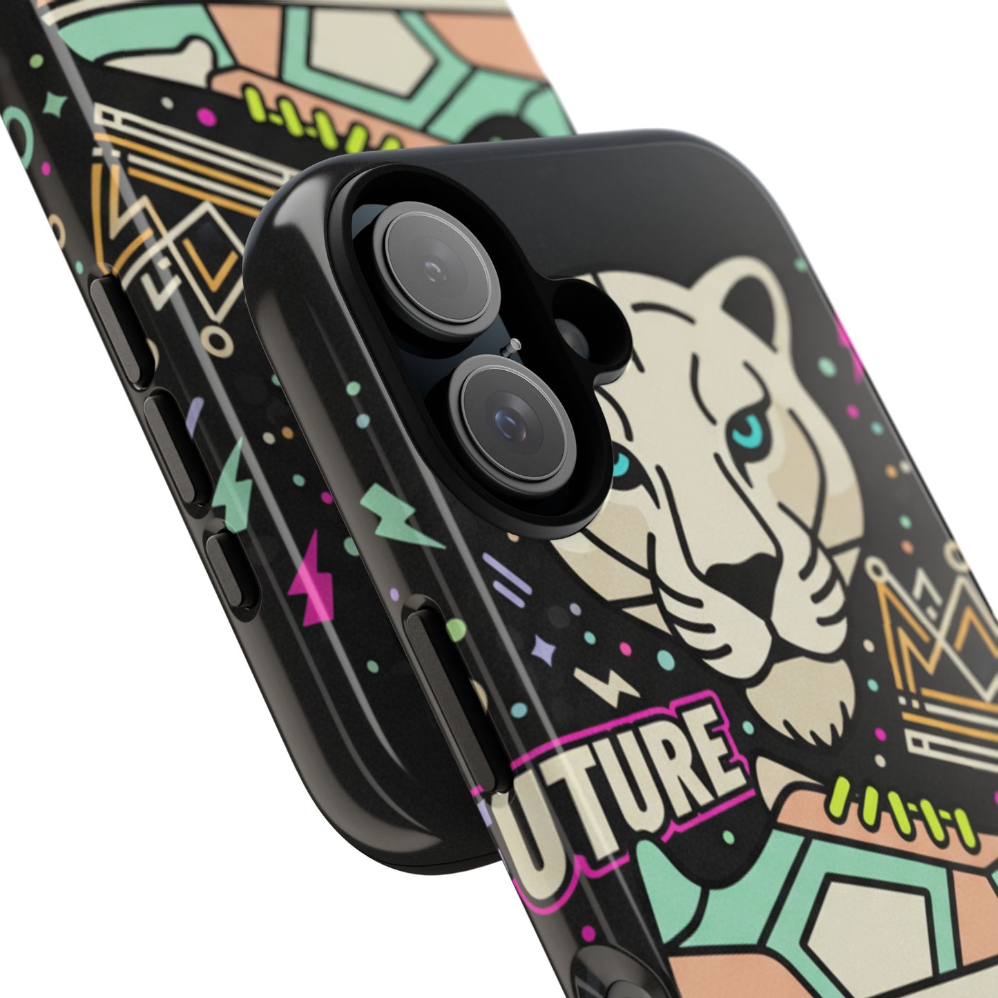Coque de téléphone rétro Puma et baskets — Coque de protection graphique « Futur »