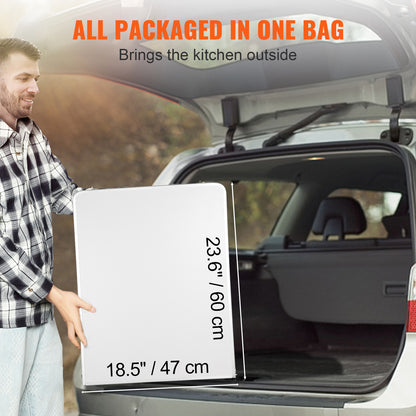 Table de camping pliante